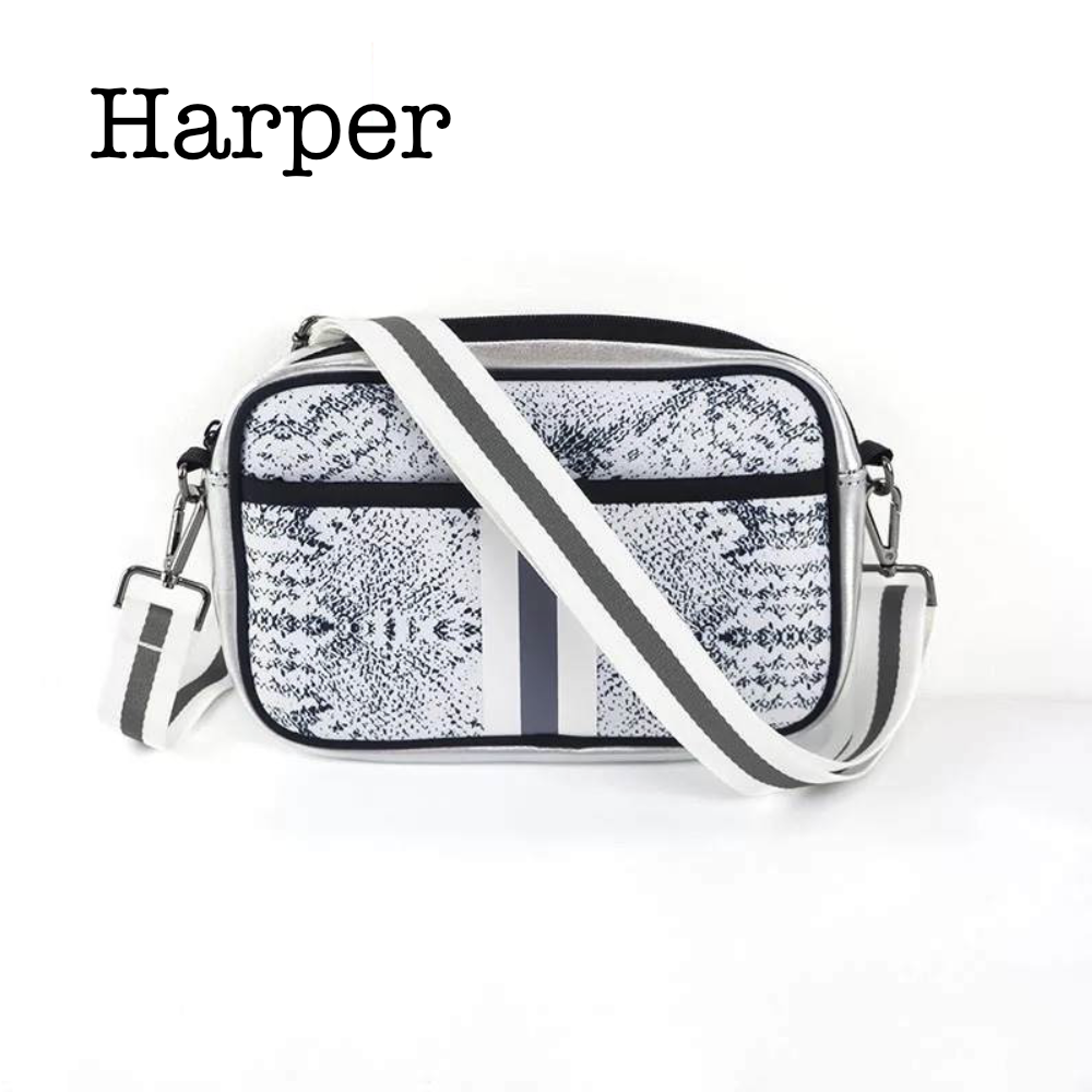 Neoprene Compact Crossbody Bag for Travel and Everyday Use - Love Salve